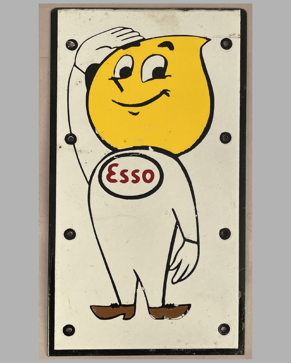 Esso Oil Drop Man metal / enamel sign