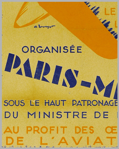 Exposition de l’Oiseau Canari original poster by Abel Brunyer, late 1920's