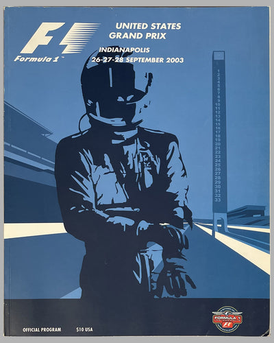 Collection of 8 Formula 1 programs from the U.S. Grand Prix 2