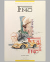 Two F40 posters by Chuck Queener, Autographed by Jacques Swaters 2