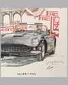 Two F40 posters by Chuck Queener, Autographed by Jacques Swaters 6