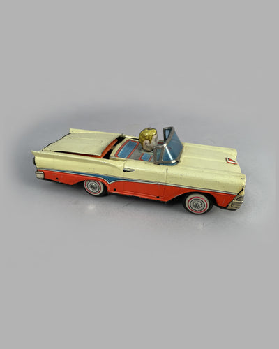 Ford Fairlane hardtop convertible friction tin toy, late 1950's 2