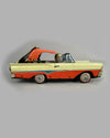 Ford Fairlane hardtop convertible friction tin toy, late 1950's 4