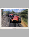 Fangio - The Maestro print by Nicholas Watts, autographed by Juan Manuel Fangio