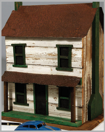 Old Farm House - wooden diorama made by William Szostak 2