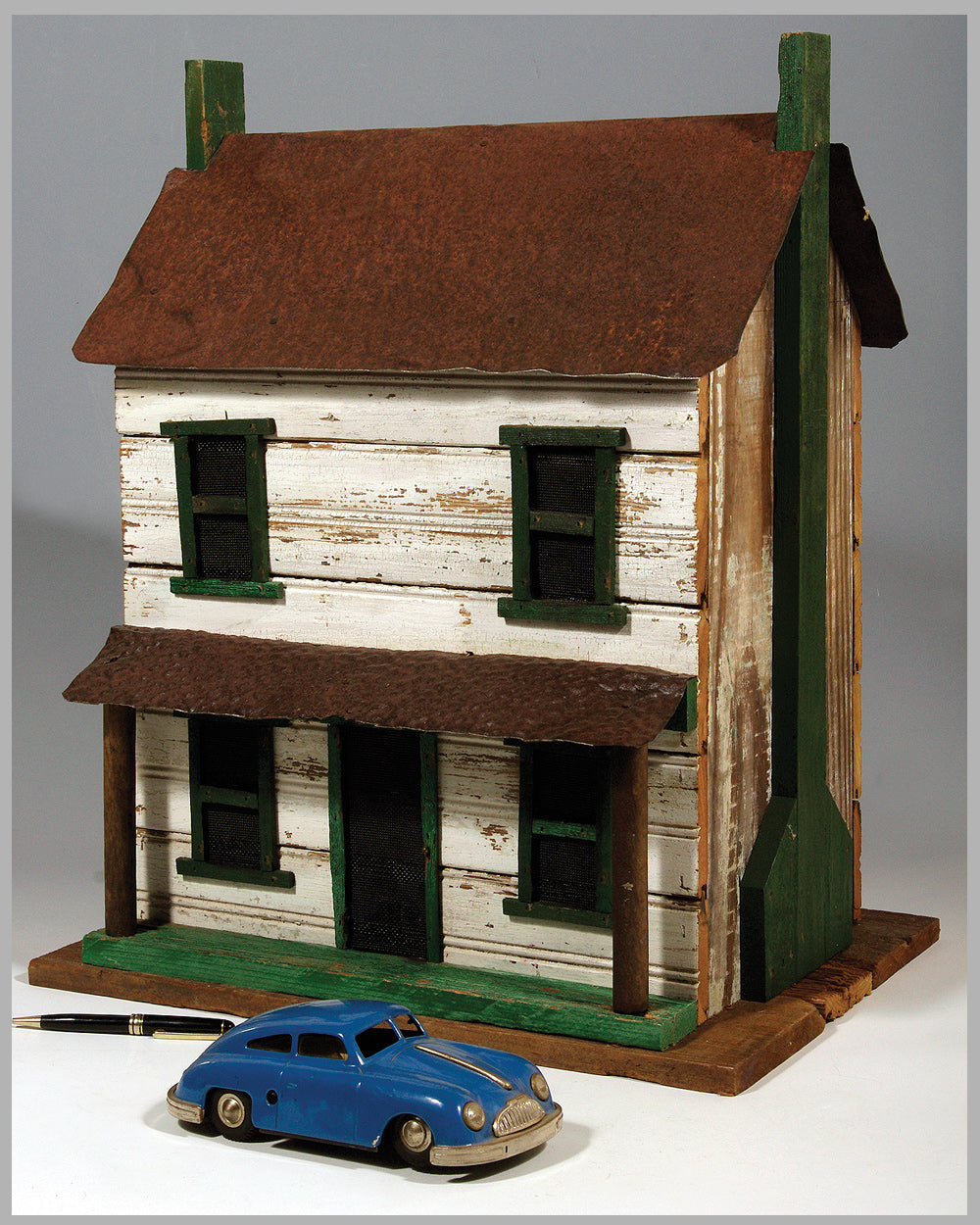 Old Farm House - wooden diorama made by William Szostak