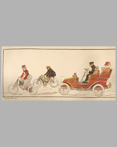 Early 1900's French lithograph by Fernel 3