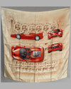 Ferrari F50 silk scarf, made in Italy for Ferrari