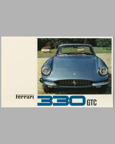 Ferrari 330 GTC original factory brochure, Cover
