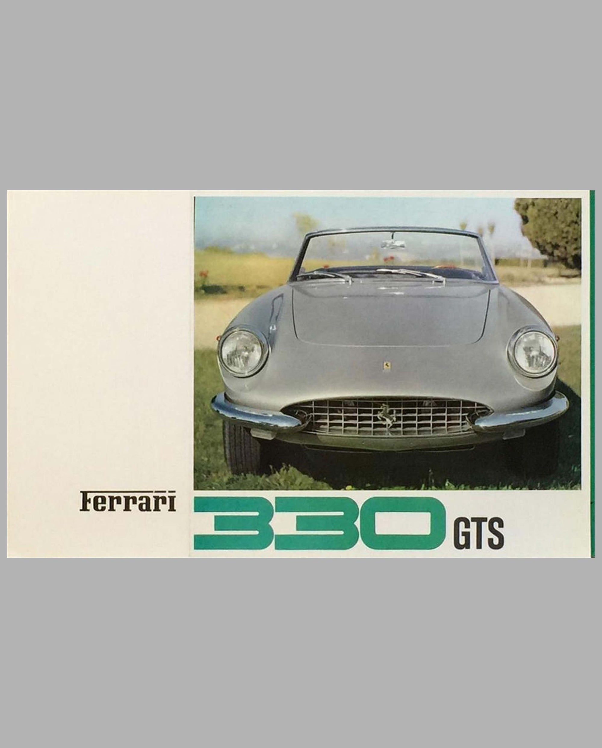 Ferrari 330 GTS original factory sales brochure