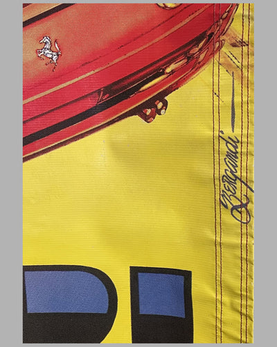 Ferrari 355 Spider large vinyl street banner, artwork by Hector Luis Bergandi 2