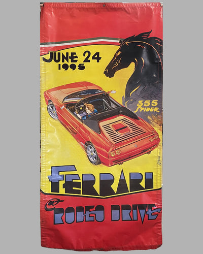 Ferrari 355 Spider large vinyl street banner, artwork by Hector Luis Bergandi