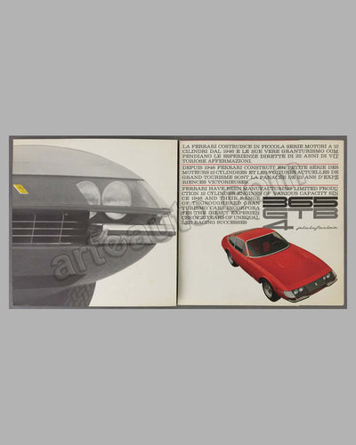 Ferrari 365 GTB4 original factory brochure