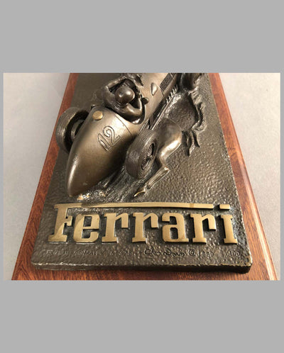 Ferrari 375 Grand Prix Car Bronze Sculpture back