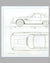 Ferrari 400 SA original Pininfarina studio drawing