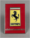 Ferrari Club of America factory grill badge