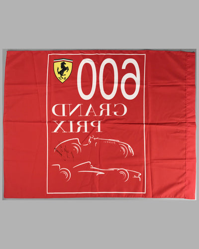 Ferrari factory flag autographed by Michael Schumacher 3