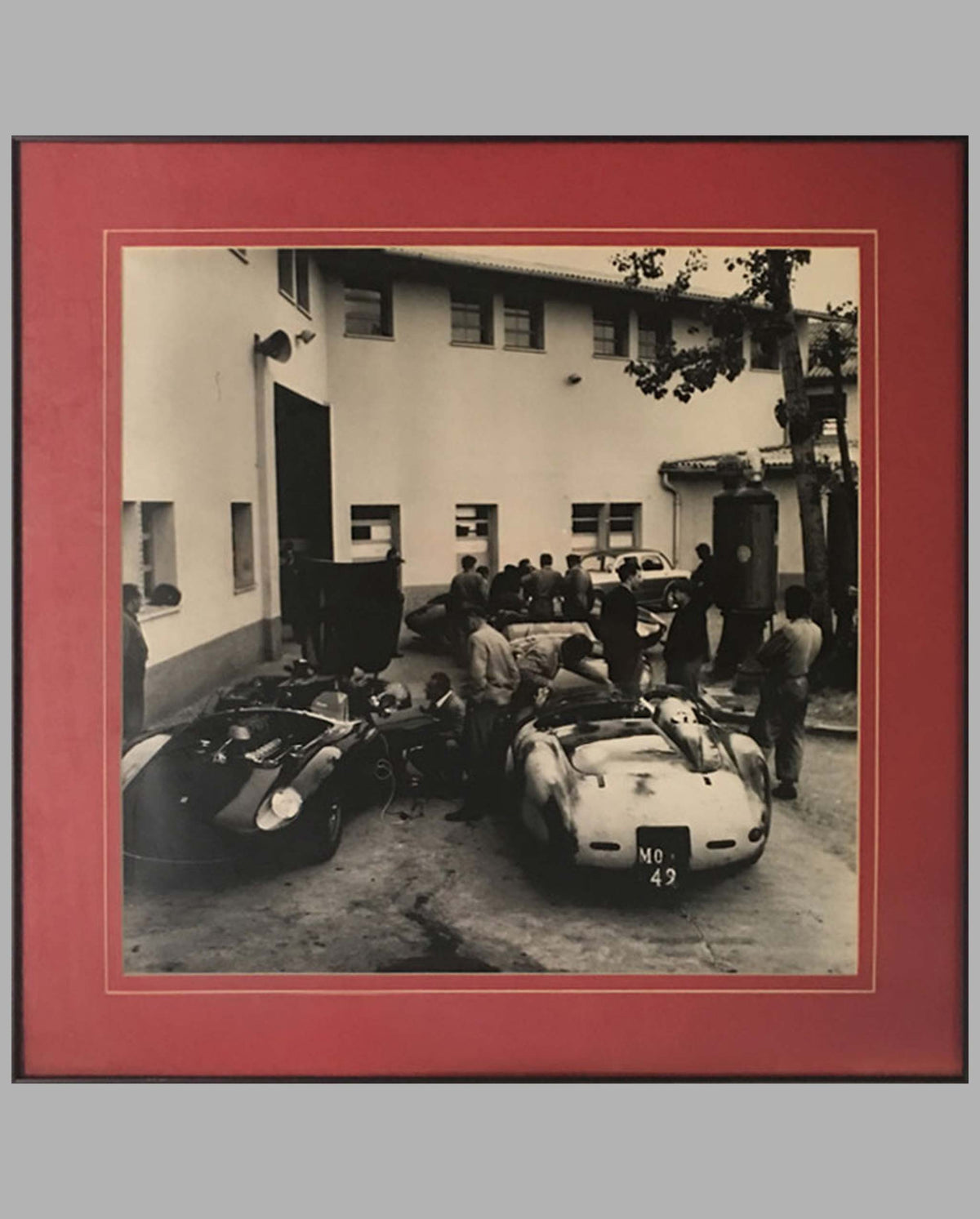 The Ferrari factory front courtyard photograph