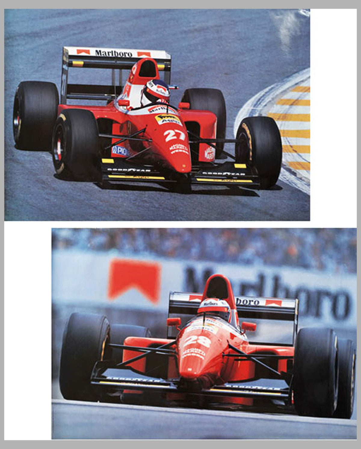 Ferrari Formula One original factory posters, by Daniele Amaduzzi, Italy, 1993, lot of 2