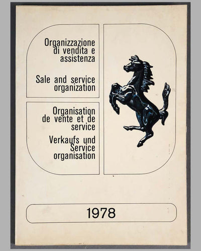 Ferrari Sales and Service Organization, 1978