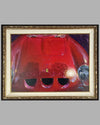 Ferrari 250 GTO original acrylic painting on canvas by Bill Motta, 2001