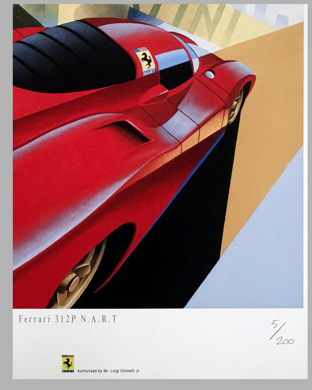 Ferrari 312P NART giclée by Alain Lévesque