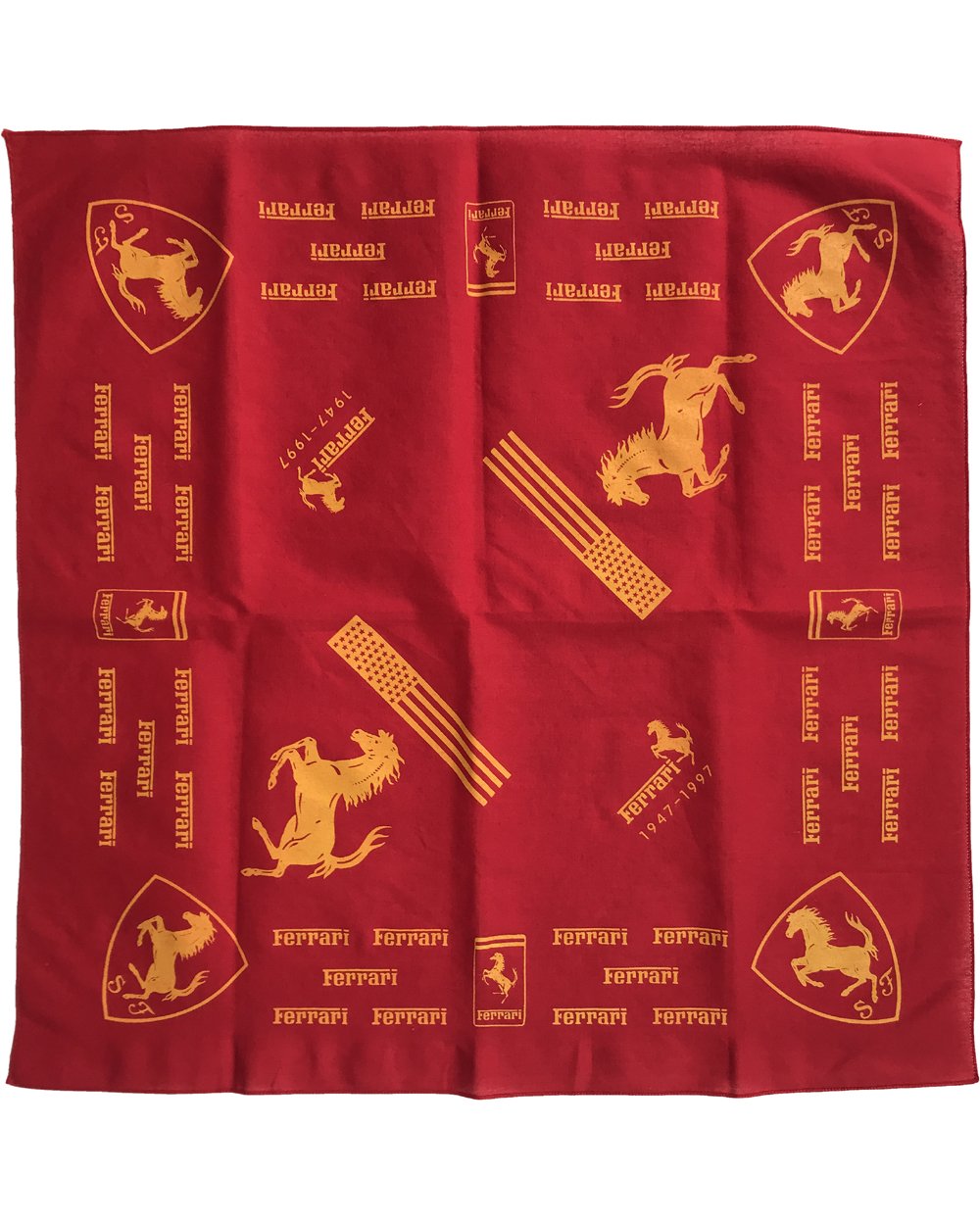 Ferrari 50 year anniversary scarf, 1947-1997