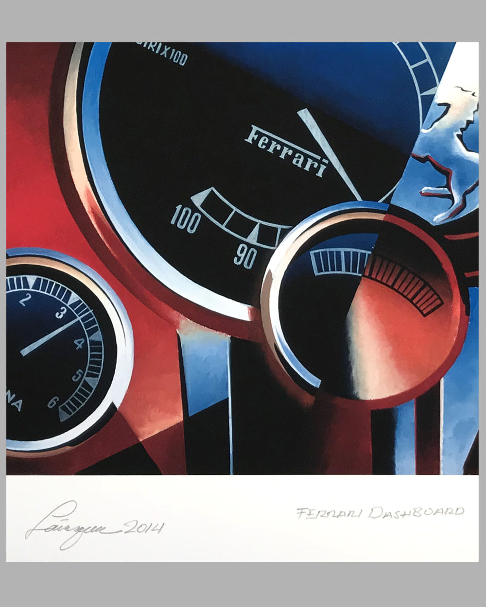 Ferrari Instruments giclée by Alain Lévesque, 2014
