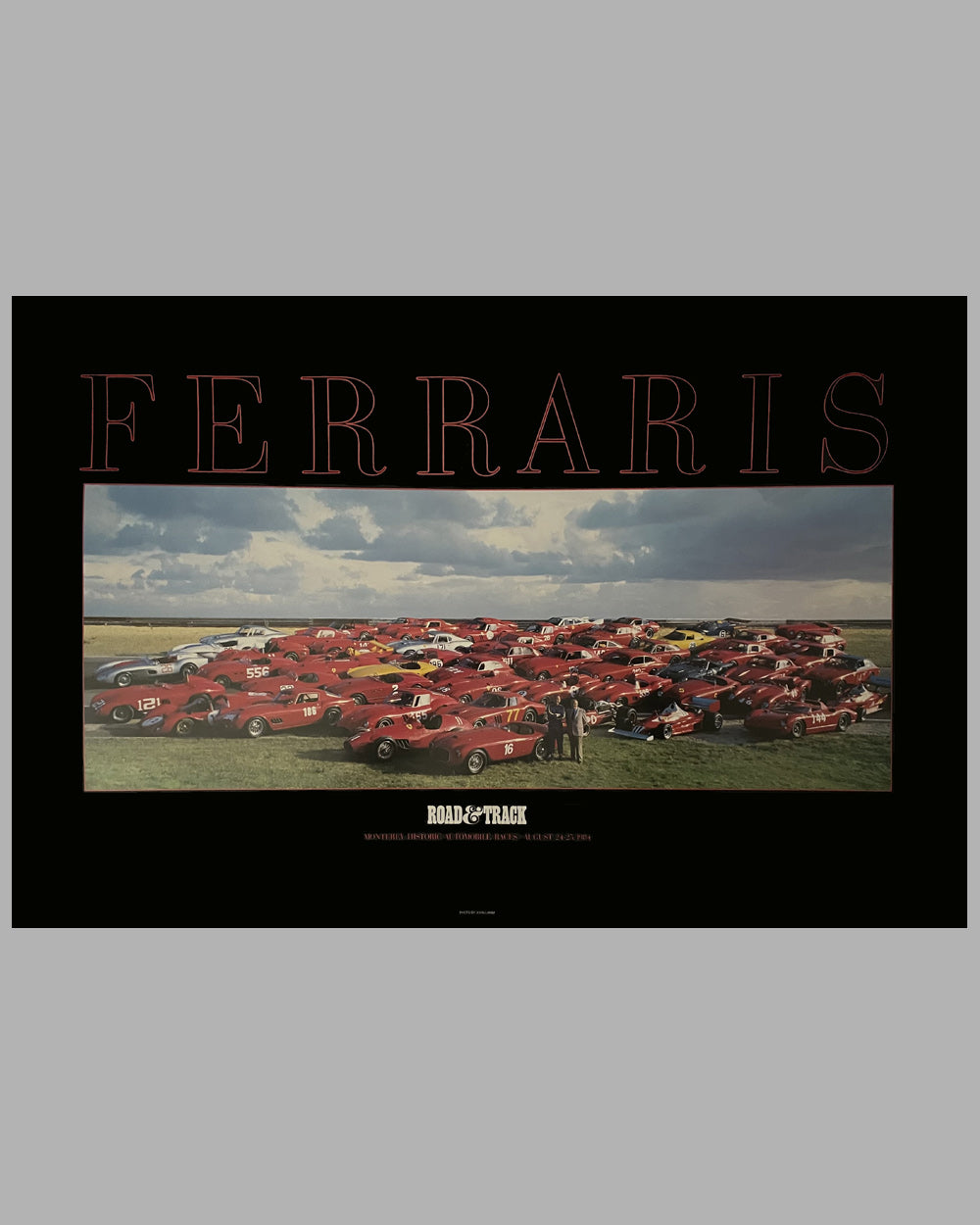 Ferraris poster published by Road &amp; Track from the personal collection of John Lamm