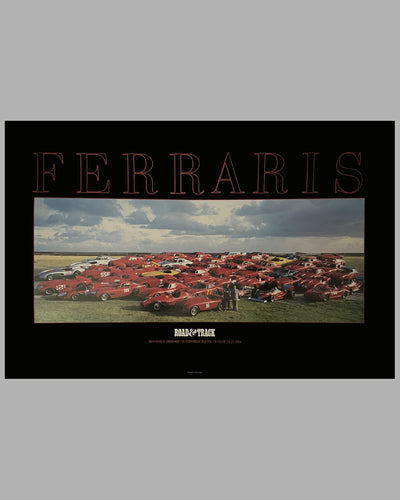 Ferraris poster published by Road & Track from the personal collection of John Lamm