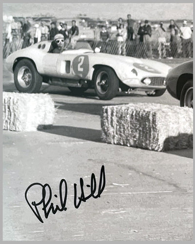 Ferrari's on the west coast autographed b&w photo 2