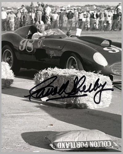 Ferrari's on the west coast autographed b&w photo 3