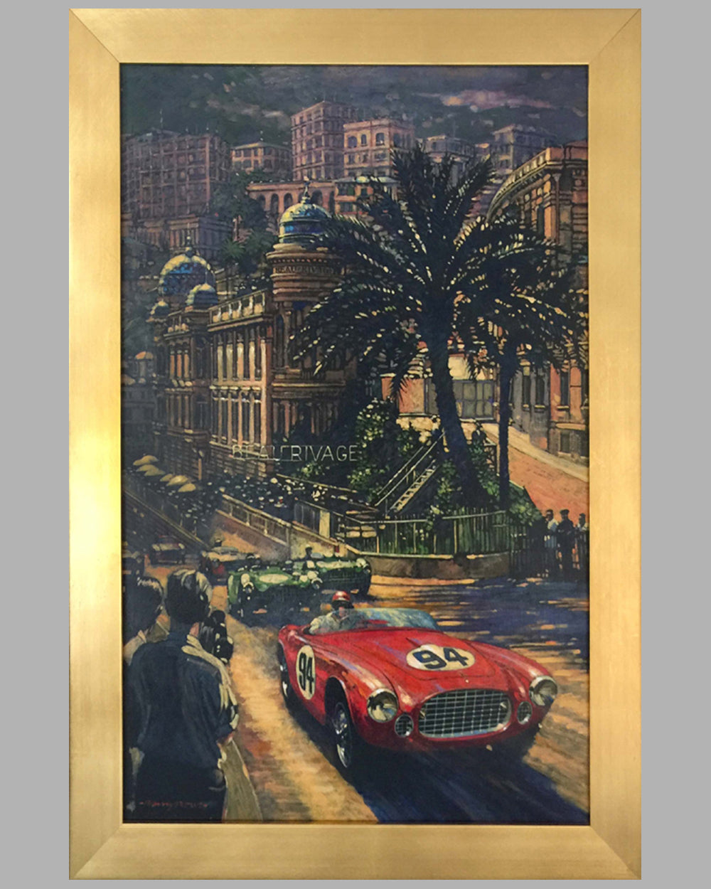 "Ferrari’s Monaco" Acrylic Painting on Canvas by Barry Rowe