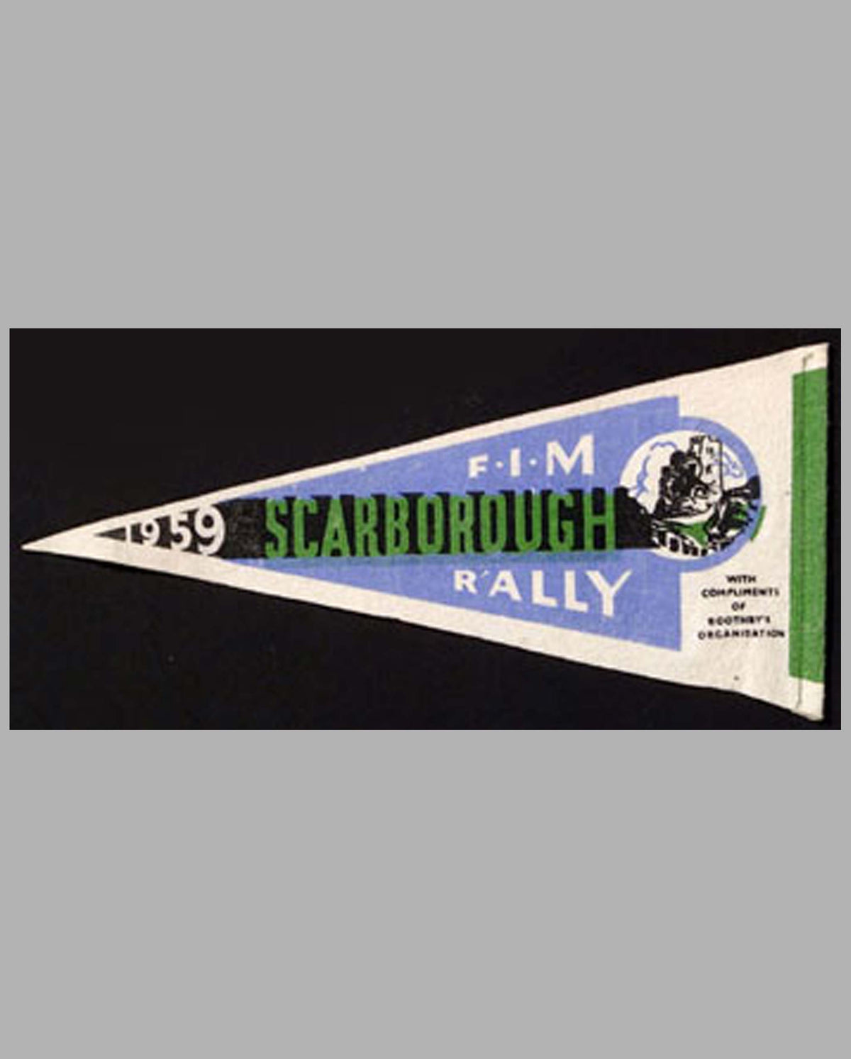 FIM Scarborough Rally 1959 pennant