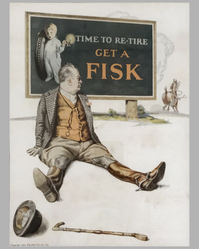 Five Fisk Tires original ads, 1925-26 5