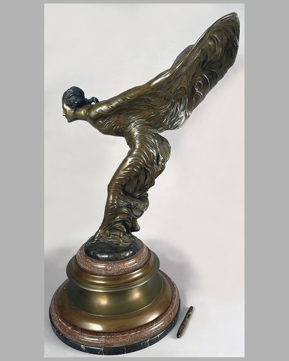 Rolls Royce Flying Lady show room or desk bronze sculpture 7