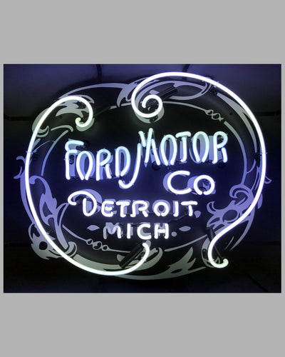 Ford Motor Co. Detroit Michigan replica of original sign hanging at Ford in 1903