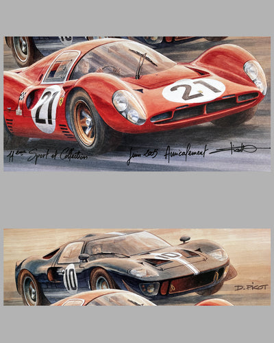 Ferrari vs. Ford print by D. Picot 2