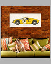 Large Ford GT Mk 2 print, late 1960's b