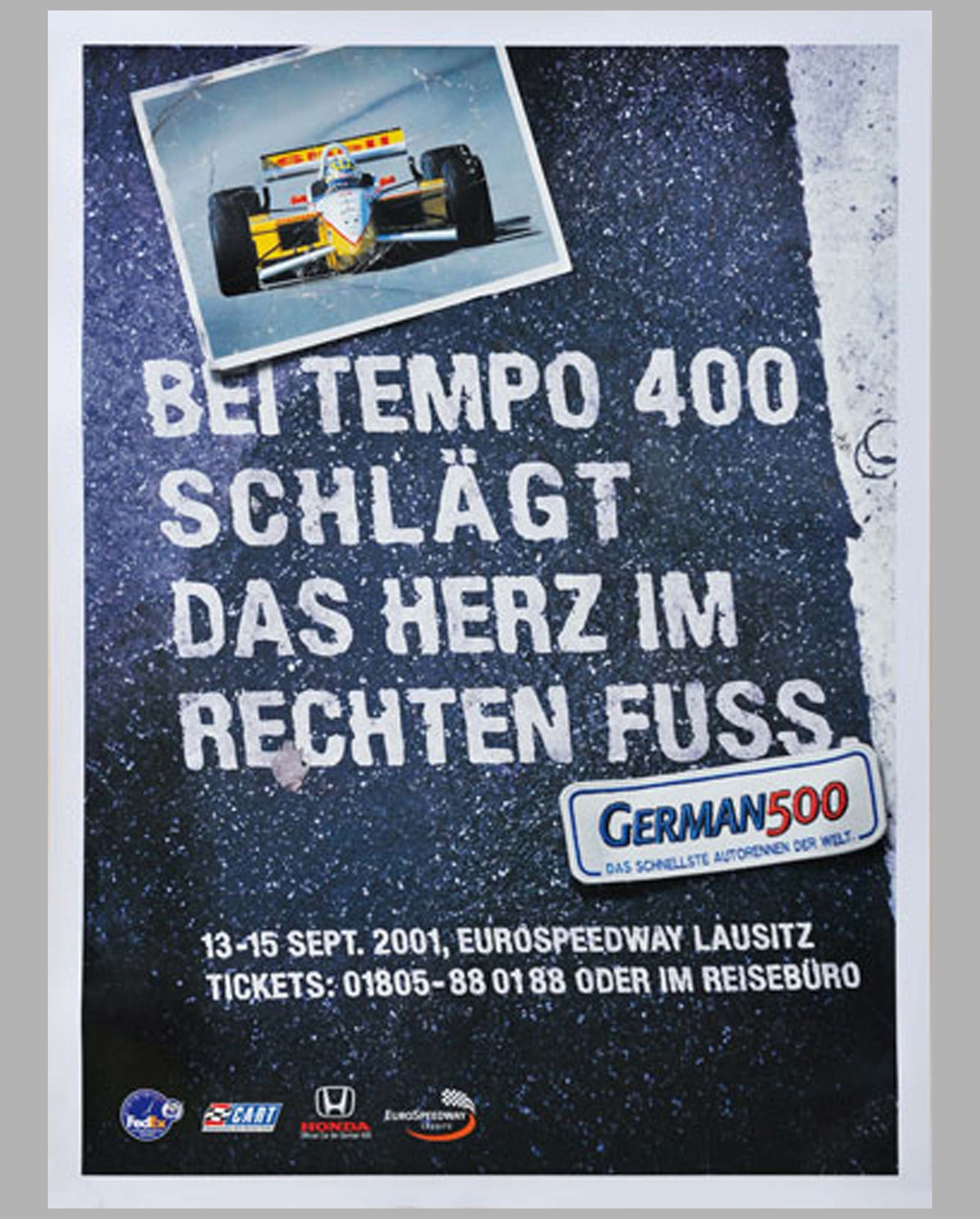 German 500 2001 original event poster
