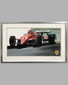 Gilles Villeneuve’s Ferrari painting by Gavin MacLeod (1982)