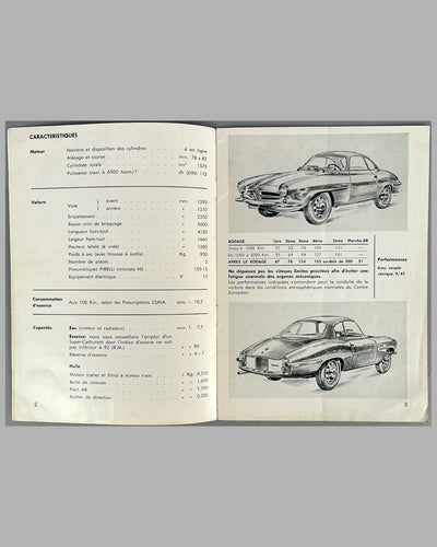 Alfa Romeo Giulia SS instruction book - French language 2