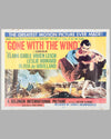 1954 Gone With The Wind movie poster, Clark Gable & Vivien Leigh