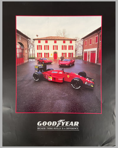 1988 Goodyear Tires / Ferrari advertising poster