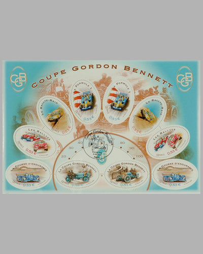 Coupe Gordon Bennett commemorative stamp block plate by Francois Bruere 2