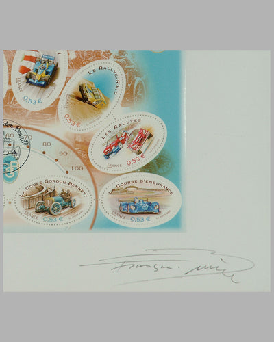 Coupe Gordon Bennett commemorative stamp block plate by Francois Bruere 3