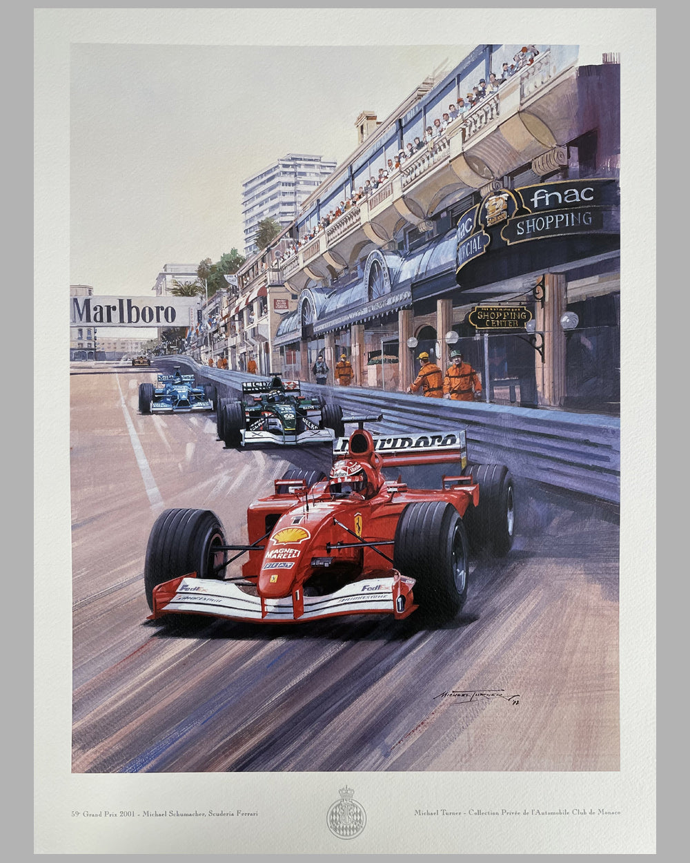 Grand Prix of Monaco 2001 print by Michael Turner