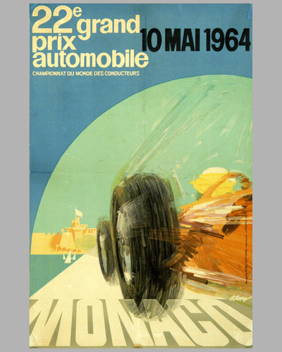 1964 Monaco GP Original Poster