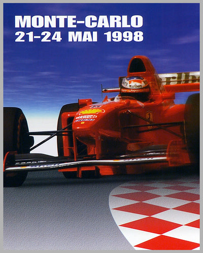 1998 Monaco GP Original Poster 2
