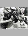 Juan Manuel Fangio at the Grand Prix of Cuba autographed photograph